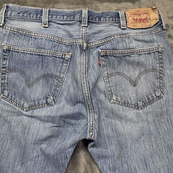 Levi’s 501 Jeans Men’s 36x27 Measured Tag 38x30 Altered Fade Thrashed Grunge - Picture 13 of 16